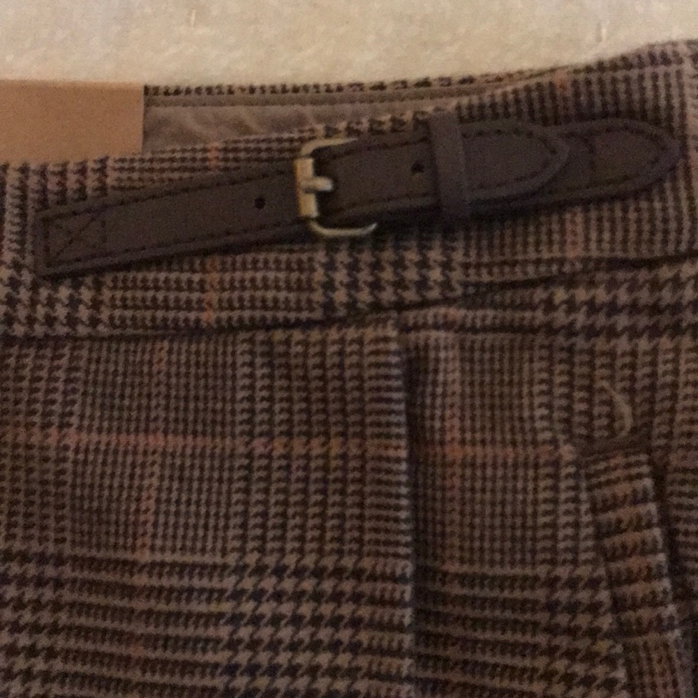 LL Bean houndstooth skirt NWT